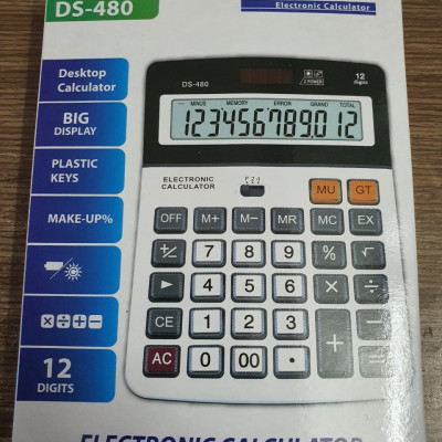Máy tính cầm tay DS480 - Máy tính bỏ túi DS-480 - Máy tính tiền nhỏ gọn, tiện lợi - Hàng chính hãng
