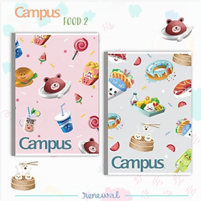 [COMBO 10 CUỐN] Vở hình đồ ăn dễ thương 80 Trang (Dòng Kẻ Ngang)