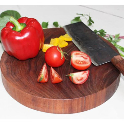 THỚT GỖ NGHIẾN CỔ THỤ TÂY BẮC THỚT KHÔNG TÂM HÀNG ĐẸP NHIỀU SIZE - 25CM - 29CM - 31CM - 35CM - 40 CM DÀY 4,5-5 CM 