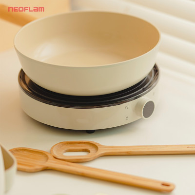 [Hàng chính hãng] Bộ đôi chảo sâu, đa năng 26cm & bếp từ đơn Fika Neoflam Hàn Quốc. Hàng có sẵn, giao ngay