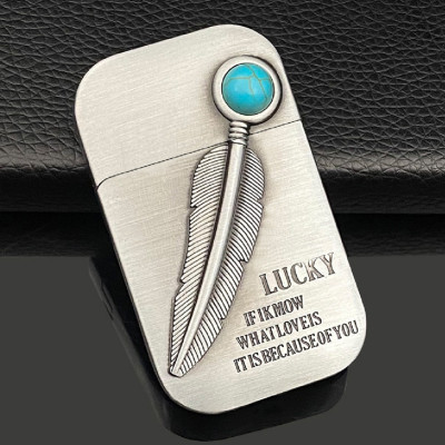 Vỏ Hột Quẹt Bật Lửa Xăng Đá HG05-BL Họa Tiết Cây Bút Lông Độc Lạ - Nhiều màu