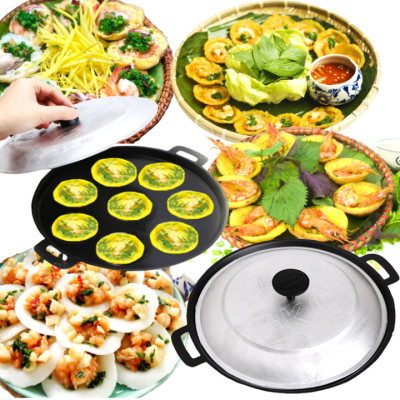 Chảo Đổ Bánh Khọt, Bánh Căn 8 Khuôn Chống Dính