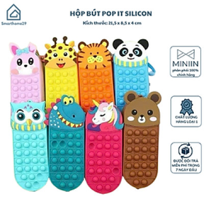 Hộp Đựng Bút Popit Hoạ Tiết Dễ Thương Cho Bé – Hộp Bút Silicon Bấm Nhạy Có Tiếng Kêu - HÀNG CHÍNH HÃNG MINIIN