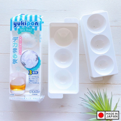 Combo Khuôn làm đá tròn 03 viên size lớn Kokubo Yukipon - Hàng nội địa Nhật Bản | Made in Japan|