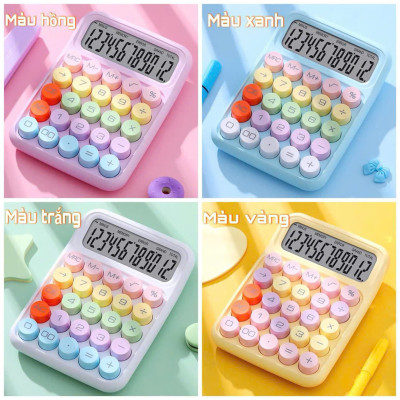 Máy Tính Văn Phòng 12 Chữ Số, Bàn Phím Cơ ABS Đồ Dùng Học Tập Đa Chức Năng - HÀNG CHÍNH HÃNG MINIIN