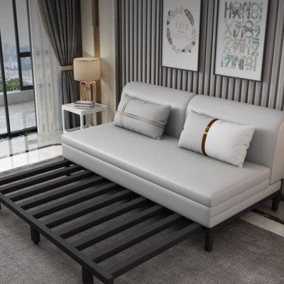 Sofa giường đa năng khung sắt không tay hộc kéo HGK-05 ngăn chứa đồ tiện dụng Tundo KT 1m8