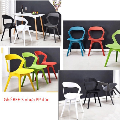  Ghế nhựa đúc 100% cao cấp phù hợp mọi phong cách như ghế ăn ghế cafe ghế tiếp khách
