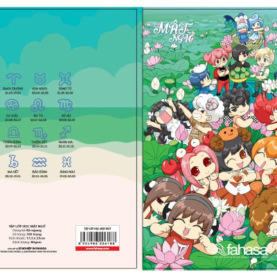 Combo 5 Tập Sinh Viên Kẻ Ngang 100 Trang ĐL 80g/m2 - FAHASA - Lớp Học Mật Ngữ (Mẫu Màu Giao Ngẫu Nhiên)