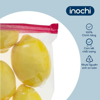 Túi zipper đa năng Shinshen 1L (có khóa kéo loại đỏ - đáy mở rộng) - Hộp 20 túi