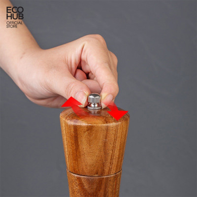 Dụng cụ xay tiêu ECOHUB có cầm tay bằng gỗ