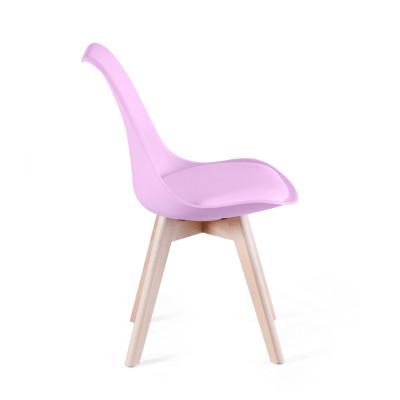 Ghế nhựa Viselium- Chân gỗ - Cobi home - NHẬP KHẨU CHÍNH HÃNG.