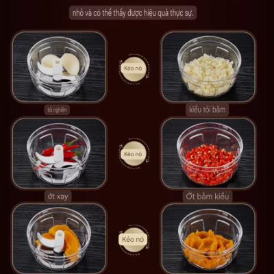 MÁY XAY HÀN QUỐC MINI CẦM TAY ĐA NĂNG , XAY THỊT, RAU CỦ QUẢ,  TỎI ỚT MINI LOẠI TỐT