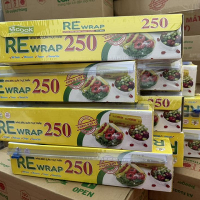 Màng Bọc Thực Phẩm Rerwrap 250 Size 30cm x 50m - Nhựa PVC An Toàn Vệ Sinh