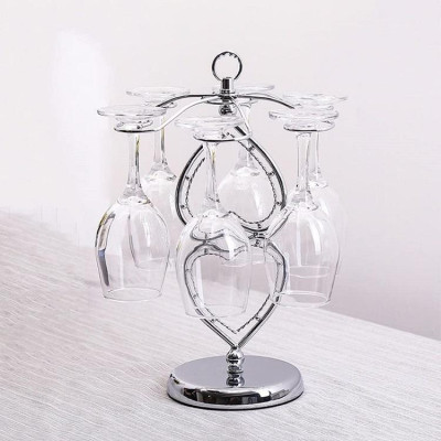 Giá Treo Ly Uống Rượu Vang Cao Cấp Inox 304 Bền Đẹp Để Bàn Trong Gia Đình Mã KT05