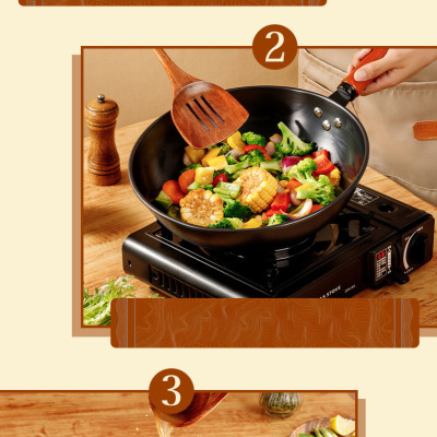 Bộ nồi chảo chống dính Konka Mẫu Mới thép tôi bóng, chống dính chống mài mòn-Hàng nhập khẩu