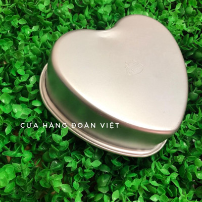Khuôn Bánh Nhôm Đúc C.Lượng - Hình Trái Tim 20 cm. Chuyên phục vụ Sp Gia dụng, Khuôn làm bánh, Dụng cụ học Sinh, Nhà hàn