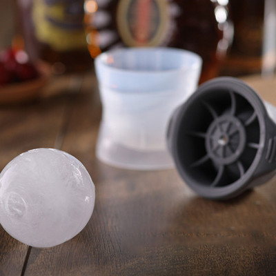 Khuôn Làm Đá Hình Cầu KUNBE, Dụng Cụ Tạo Viên Đá Hình Bi Tròn 6cm Độc Đáo - Giao Màu Ngẫu Nhiên