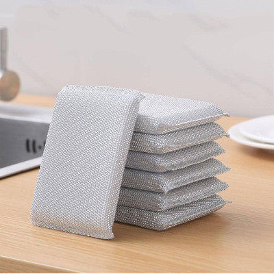 Set 03 miếng cọ rửa bọc lưới bằng nhôm Seiwa Pro - Hàng Nội Địa Nhật Bản