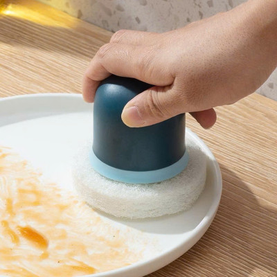 Set 2 Miếng Bọt Xốp Rửa Chén Đa Năng Có Tay Cầm - Dễ Dàng Vệ Sinh Bát Đĩa - HÀNG CHÍNH HÃNG MINIIN