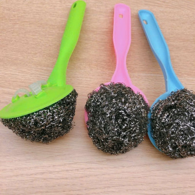 Cây Chà Rửa Nồi Chảo, Cước Rửa Chén Có Cán Cầm, Thiết Kế Thông Minh - HÀNG CHÍNH HÃNG MINIIN