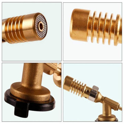 [Hàng Chính Hãng]Khò Ga Mini Flame Gun Japan 1300 Độ Bằng Đồng Nguyên Khối - Khò đầu nhôm bật lửa tự động, khò đồng phải mồi lửa