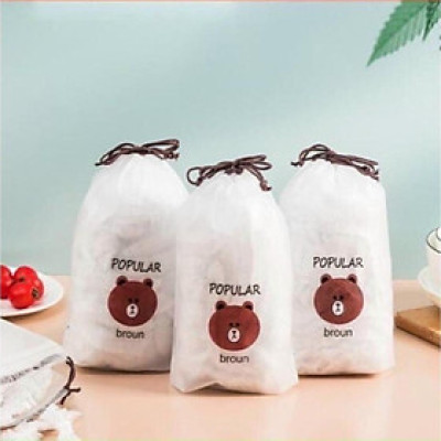 Túi 100 Màng Bọc Thực Phẩm Đa Năng - bọc gấu  - loai 1