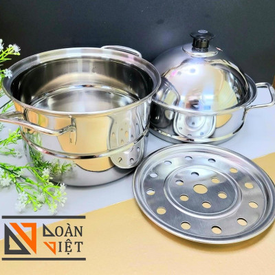 [MỚI] Bộ Xửng Hấp Inox 430 - 20cm - Siêu Tiện Ích. Chuyên phục vụ Sp Gia dụng, Khuôn làm bánh, Dụng cụ học Sinh, Nhà hàn