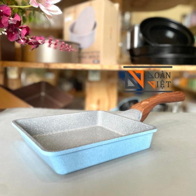 Chảo chống dính - Chống đúc men đá xanh - SỬ DỤNG ĐƯỢC BẾP TỪ. ATSK. Chiên trứng, bít tết, bánh xào Nhật. Chuyên phục vụ