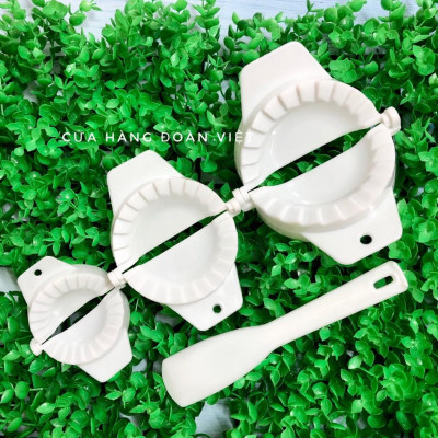 [+tặng] Combo 3 Khuôn Há Cảo Sủi Cảo, Tặng kèm muỗng vét hỗ trợ làm bánh. Bộ dụng cụ làm bánh gia dụng nhà bếp. Chuyên p