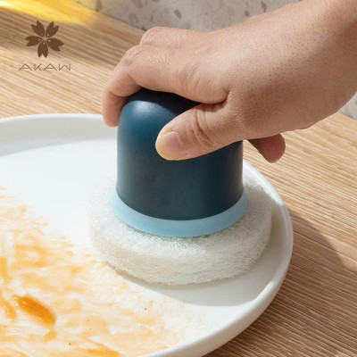 Set 2 Miếng Bọt Xốp Rửa Chén Đa Năng Có Tay Cầm - Dễ Dàng Vệ Sinh Bát Đĩa - HÀNG CHÍNH HÃNG MINIIN