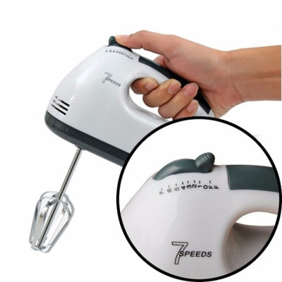 Máy đánh trứng cầm tay mini, máy đánh kem bơ 7 tốc độ tiện lợi