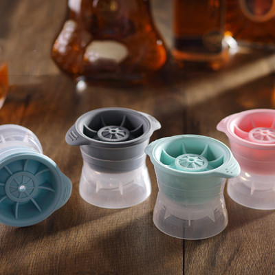 Khuôn Làm Đá Hình Cầu KUNBE, Dụng Cụ Tạo Viên Đá Hình Bi Tròn 6cm Độc Đáo - Giao Màu Ngẫu Nhiên