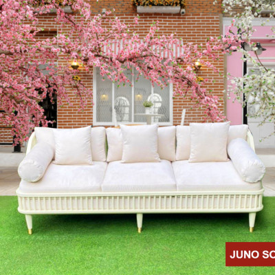 Sofa băng Bắc Âu Juno Sofa dài 2m tặng đủ gối