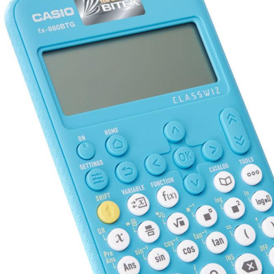 Combo Máy Tính CASIO FX-880BTG - Màu Xanh Biển + Cẩm Nang Sử Dụng Máy Tính Khoa Học Casio FX-880BTG Thế Hệ Mới Lớp 6-12