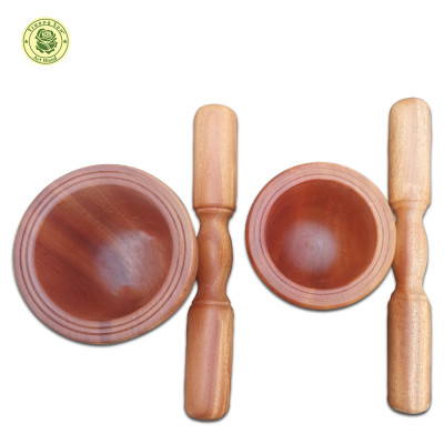 Chày Cối Gỗ Cao Cấp - Bộ Cối & Chày Gỗ 12, 14 cm  - Đồ Gỗ Nhà Bếp Chất Lượng Cao