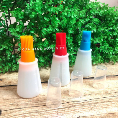 Cọ Silicon Quét Mặt Bánh + Bình Đựng Dầu 2in1. Chuyên phục vụ Sp Gia dụng, Khuôn làm bánh, Dụng cụ học Sinh, Nhà hàng, Q