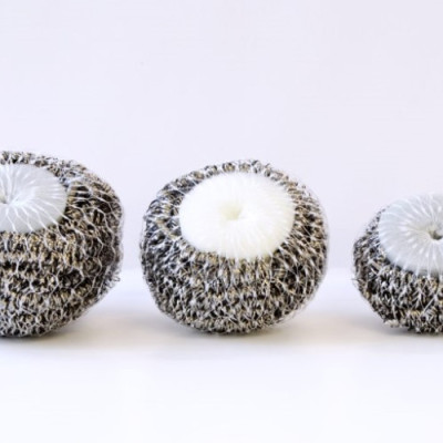 Combo set 5 miếng mút rửa chén bát + set 4 miếng cọ xoong nồi lót mút - made in Japan