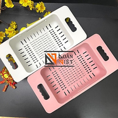 RỔ NHỰA CHỮ NHẬT đựng rau củ quả, úp ly - KHAY ĐỰNG CHÉN BÁT - Mẫu mới, nhựa dày chắn chắn, CÓ RÃNH KÉO THÔNG MINH. Chuy