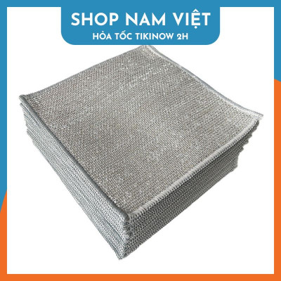 Khăn Lưới Cước Thép Vệ Sinh Chén Dĩa Xoong Chảo Đa Năng