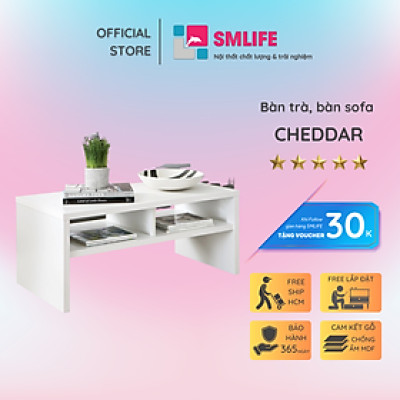 Bàn sofa hiện đại thiết kế tiện lợi SMLIFE Cheddar