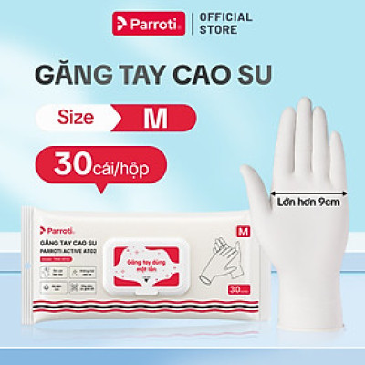 Găng Tay Cao Su Nitrile Dùng Chế Biến Thực Phẩm, Siêu Dai, An Toàn, Không Mùi, Chống Trơn Trượt Parroti Active - AT02