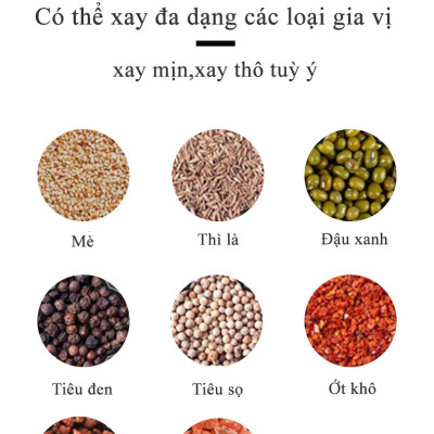 Máy Xay Tiêu Cầm Tay Tự Động Chạy Pin Kunbe - Cối Xay Hạt Gia Vị Có Đèn Led, Lõi Mài Gốm Ceramic Cao Cấp, Tiện Dụng