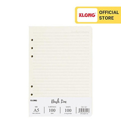Ruột sổ còng Dash Line KLONG A5 100/76 - 100 tờ (200 trang); MS: 521