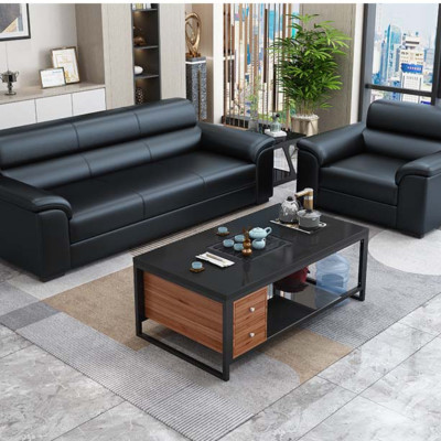 Bộ sofa văn phòng cao cấp Tundo kèm ghế đơn HVPCT-03