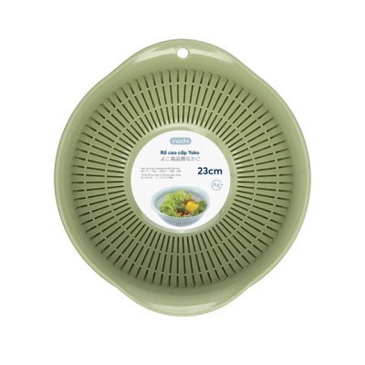Bộ Thau Rổ Nhựa Cao Cấp Yoko Inochi Nhật Bản - An toàn cho sức khoẻ - Kháng khuẩn khử mùi đảm bảo an toàn vệ sinh thực phẩm - Size 23, 30, 35cm - Giao Màu Ngẫu Nhiên