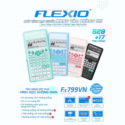 Máy Tính Khoa Học Flexio - Thiên Long Fx799VN - Màu Xanh Dương