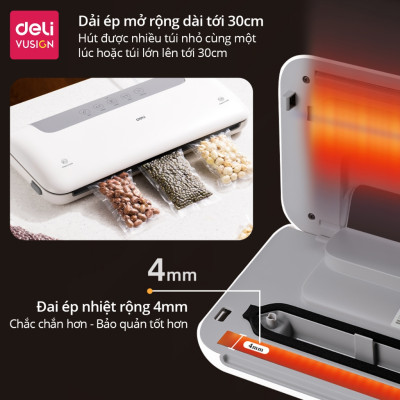 [TẶNG TÚI HÚT] Máy Hút Chân Không Thực Phẩm Không Kén Túi LM666 Công Suất Cao Tặng Kèm Ống Hút Thực Phẩm Tiện Lợi