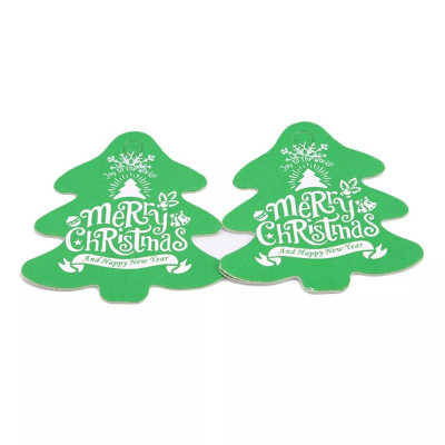COMBO 5 Thẻ Giáng Sinh - Phụ kiện treo lủng lằng hình cây thông Giáng sinh, làm Thẻ quà mang Thông điệp Giáng SINH. Chuy