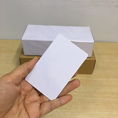 Phôi thẻ nhựa trắng - Hộp 100 thẻ 