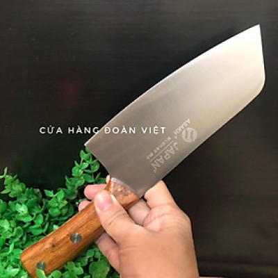 Dao Thái thịt cá C.Lượng Nhật Bản ASAKH - Dao dày dặn, nặng tay, cán gỗ chắc chắn. Chuyên phục vụ Sp Gia dụng, Khuôn làm
